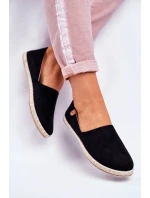 Dámske velúrové espadrilky Black Vulcano Dámske velúrové espadrilky Black Vulcano