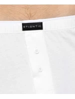 Pánské klasické boxerky s model 21095094 bílé - Atlantic Pánské klasické boxerky s model 21095094 bílé - Atlantic
