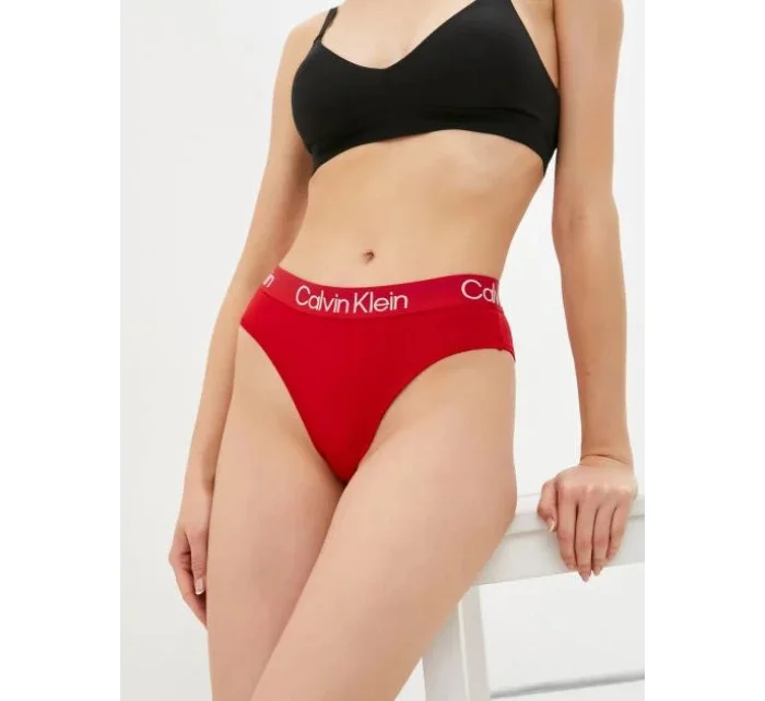 Dámske nohavičky s vysokým pásom QF6718E - XMK - Červená - Calvin Klein Dámske nohavičky s vysokým pásom QF6718E - XMK - Červená - Calvin Klein