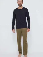 Pánske pyžamo U3BX00KBZG0 F817 khaki/čierne - Guess