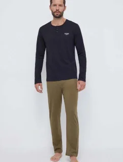 Pánske pyžamo U3BX00KBZG0 F817 khaki/čierne - Guess