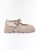 Originálne dámske hnedé mokasíny na platforme Originálne dámske hnedé mokasíny na platforme