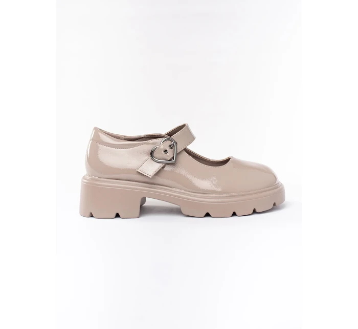 Originálne dámske hnedé mokasíny na platforme Originálne dámske hnedé mokasíny na platforme