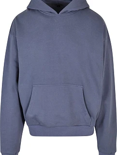 Build your Brand BY 162 Mikina s kapucí z těžké bavlny "Ultra Heavy" 56.0162 vintage blue