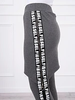 Nohavice/oblek s nápisom selfie graphite