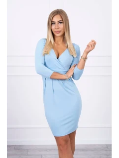 Přiléhavé šaty s modrou model 18747157 poprsí - K-Fashion