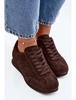 Tenisky z prírodného semišu Big Star TT274226 Chocolate Tenisky z prírodného semišu Big Star TT274226 Chocolate