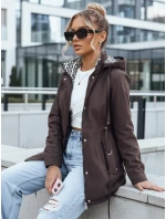 Kurtka parka damska z kapturem brązowa model 22028051 - FashionStreet