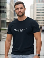 Tshirt męski bawełniany z nadrukiem The Boston granatowy model 22305517 - FashionStreet Tshirt męski bawełniany z nadrukiem The Boston granatowy model 22305517 - FashionStreet