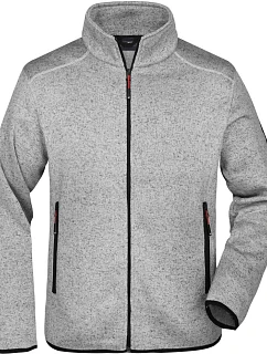 JN Pánská pletená fleecová bunda 02.0 light grey model 22489558 - Daiber
