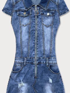 Svetlomodré džínsové šaty s krátkymi rukávmi (GD6620)