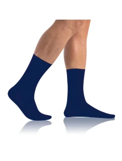 model 20162137 klasické pánské ponožky BAMBUS COMFORT SOCKS  tmavě modrá - Bellinda