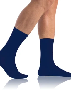 model 20162137 klasické pánské ponožky BAMBUS COMFORT SOCKS  tmavě modrá - Bellinda