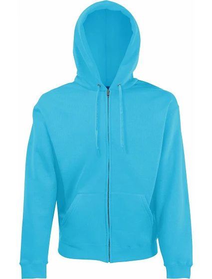 Fruit of the Loom Classic Hooded Sweat Jacket Mikina s kapucňou 16.2062 azúrovomodrá Fruit of the Loom Classic Hooded Sweat Jacket Mikina s kapucňou 16.2062 azúrovomodrá