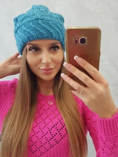 Dámska čiapka Dagmara K332 tyrkysová