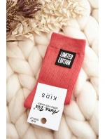 Dětské Hladké Ponožky S model 21643534 Růžové - Aura.via