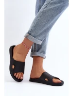 Klasyczne Klapki Damskie Czarne Juniria Klasyczne Klapki Damskie Czarne Juniria