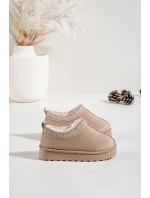 Dětské sněhule s výšivkou béžové model 21711240 - Boto