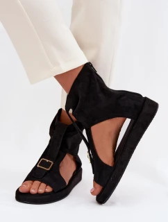 Dámské sandály s horní částí Černé model 21937516 - Boto