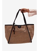 Velká světle hnědá pletená taška typu s přívěskem model 22111692 - Flora&Co