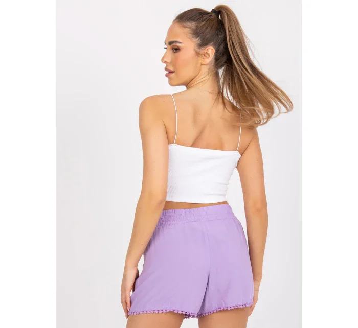 Šortky model 17217096 světle fialová - FPrice Šortky model 17217096 světle fialová - FPrice