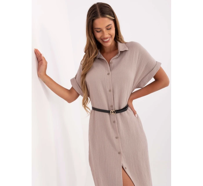 Sukienka MI SK model 21199544 ciemny bezowy - FPrice