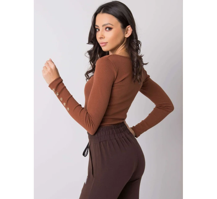 Blúzka RV BZ 6065.80P tmavohnedá