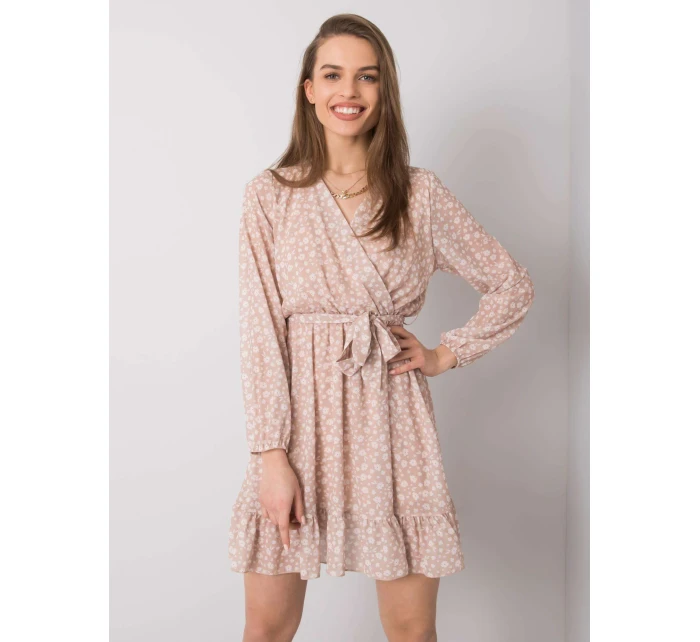 Šaty TW SK BI model 15151241 béžová - FPrice Šaty TW SK BI model 15151241 béžová - FPrice