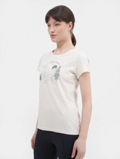 Dámske tričko z organickej bavlny 4FSS23TTSHF273-11S biele - 4F