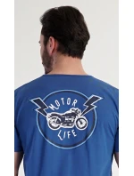 Pánske pyžamové šortky Motocykel