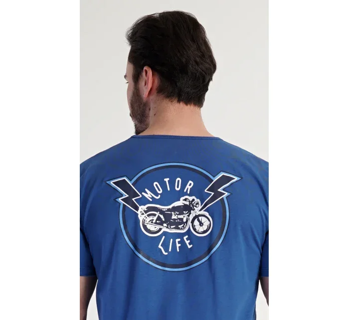 Pánske pyžamové šortky Motocykel