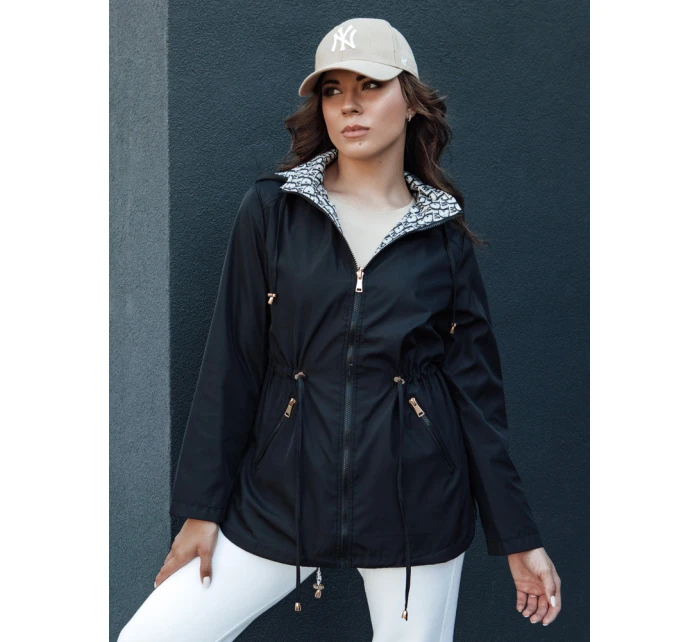Dámská přechodná bunda parka s kapucí černá Dstreet model 21979126 - FashionStreet