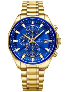 Pánské hodinky Chronograph Sapphire Gold Blue model 21807499 - Giewont
