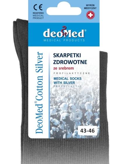 Ponožky model 7432129 COTTON SILVER - JJW DEOMED Ponožky model 7432129 COTTON SILVER - JJW DEOMED