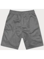 Šedé pánske kraťasy s kontrastnými vsadkami (8K925-5) Šedé pánske kraťasy s kontrastnými vsadkami (8K925-5)