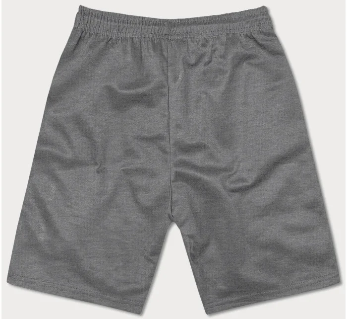 Šedé pánske kraťasy s kontrastnými vsadkami (8K925-5) Šedé pánske kraťasy s kontrastnými vsadkami (8K925-5)