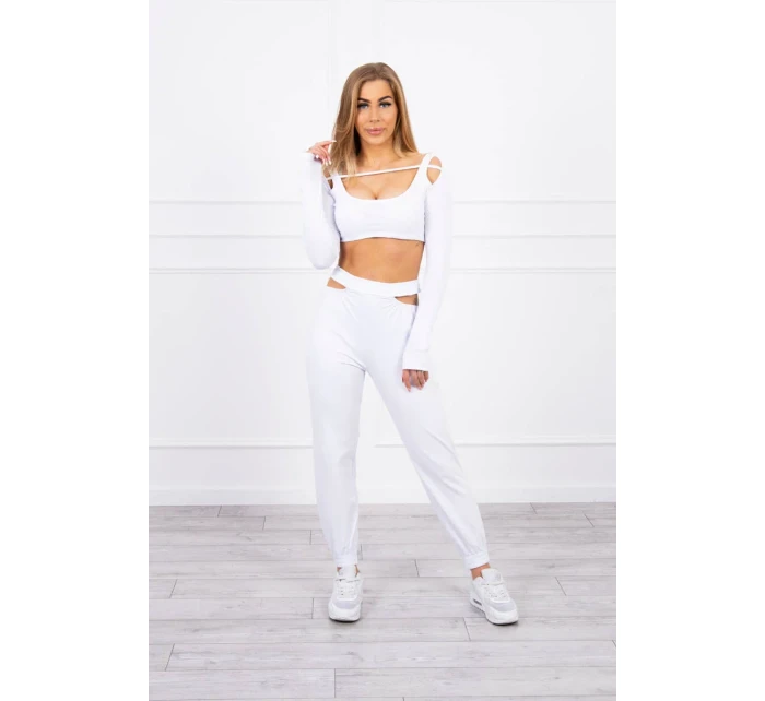 Sada s blúzkou top biela