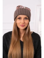 Dámská čepice Iris model 18751799 cappuccino - K-Fashion