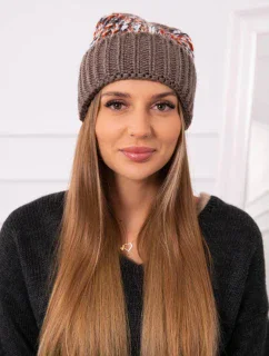 Dámská čepice Iris model 18751799 cappuccino - K-Fashion