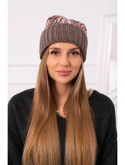 Dámská čepice Iris model 18751799 cappuccino - K-Fashion