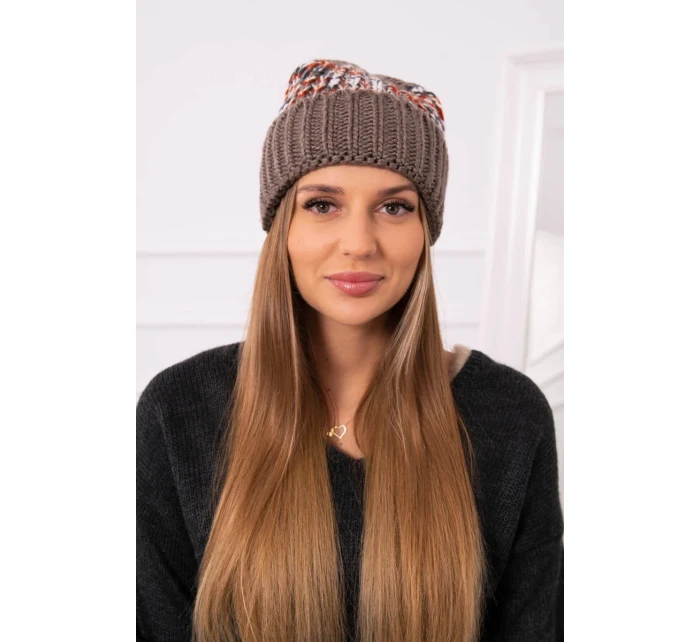 Dámská čepice Iris model 18751799 cappuccino - K-Fashion
