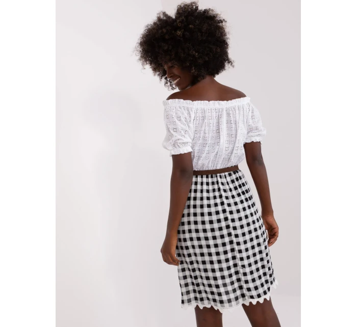 Sukienka LK SK model 18729876 biało czarny - FPrice