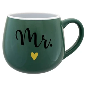MR. - zelený keramický hrníček 300 ml