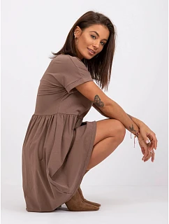 Dámské šaty RV SK model 22145655 Hnědá - Rue Paris