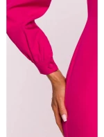 Plášťové šaty M812 fuchsiová - Moe