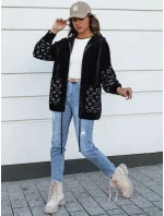 Dámská přechodná bunda z alpaky černá model 21977404 - Dstreet