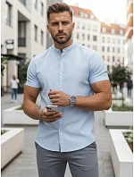 Pánské tričko s krátkým rukávem modré Dstreet model 22250267 - FashionStreet