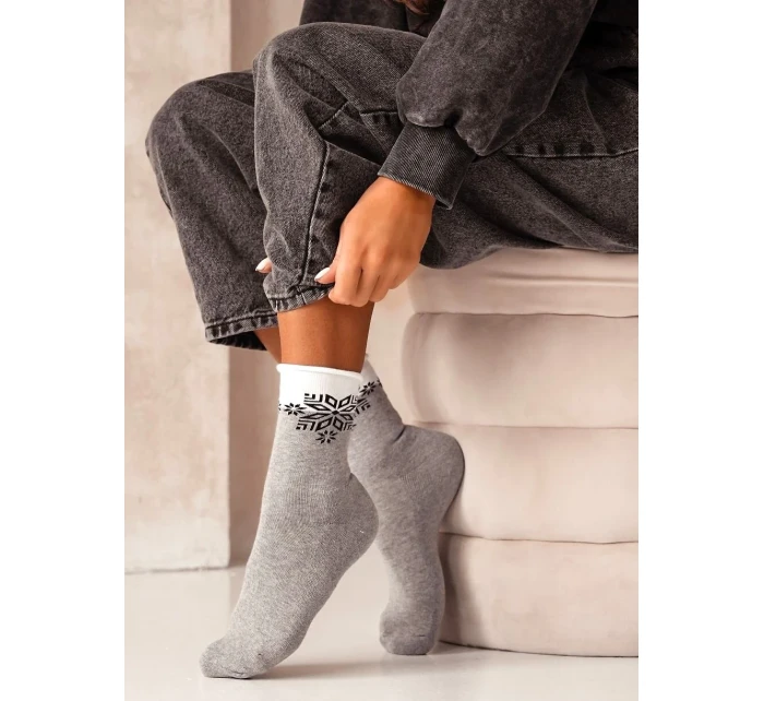 Milena Unique Snowflake Ponožky 0071-007 Half Terry 35-41