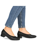 Dámské kožené lodičky na nízkém podpatku černé model 21906644 - Rieker