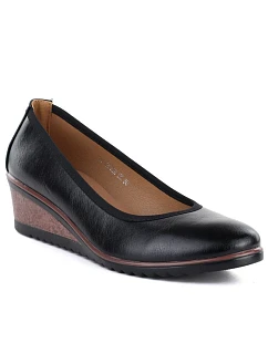 Čierne dámske čižmy na podpätku Vinceza 58628